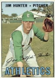 1967 Topps Baseball Cards      369     Jim Hunter